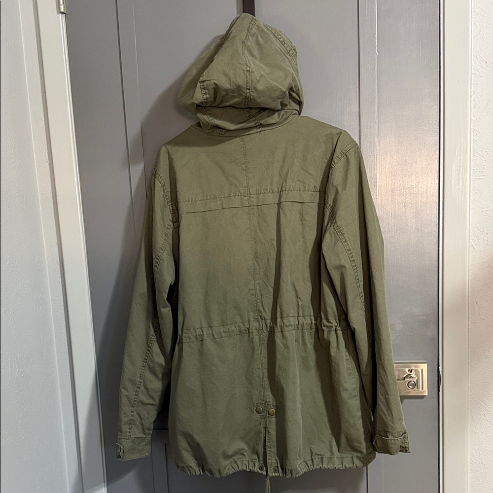 Ambiance Khaki Hooded Jacket - Picture 4 of 4